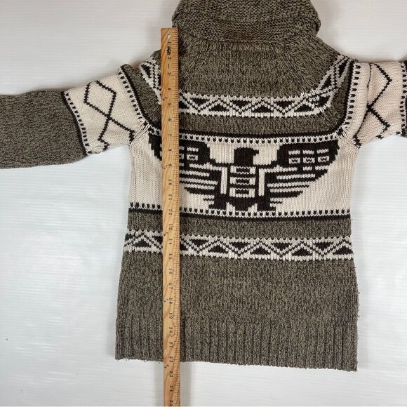 Bluenotes Nordic Sweater Thunderbird Brow Cowichan Zipper Cardigan Women's S - Picture 8 of 10